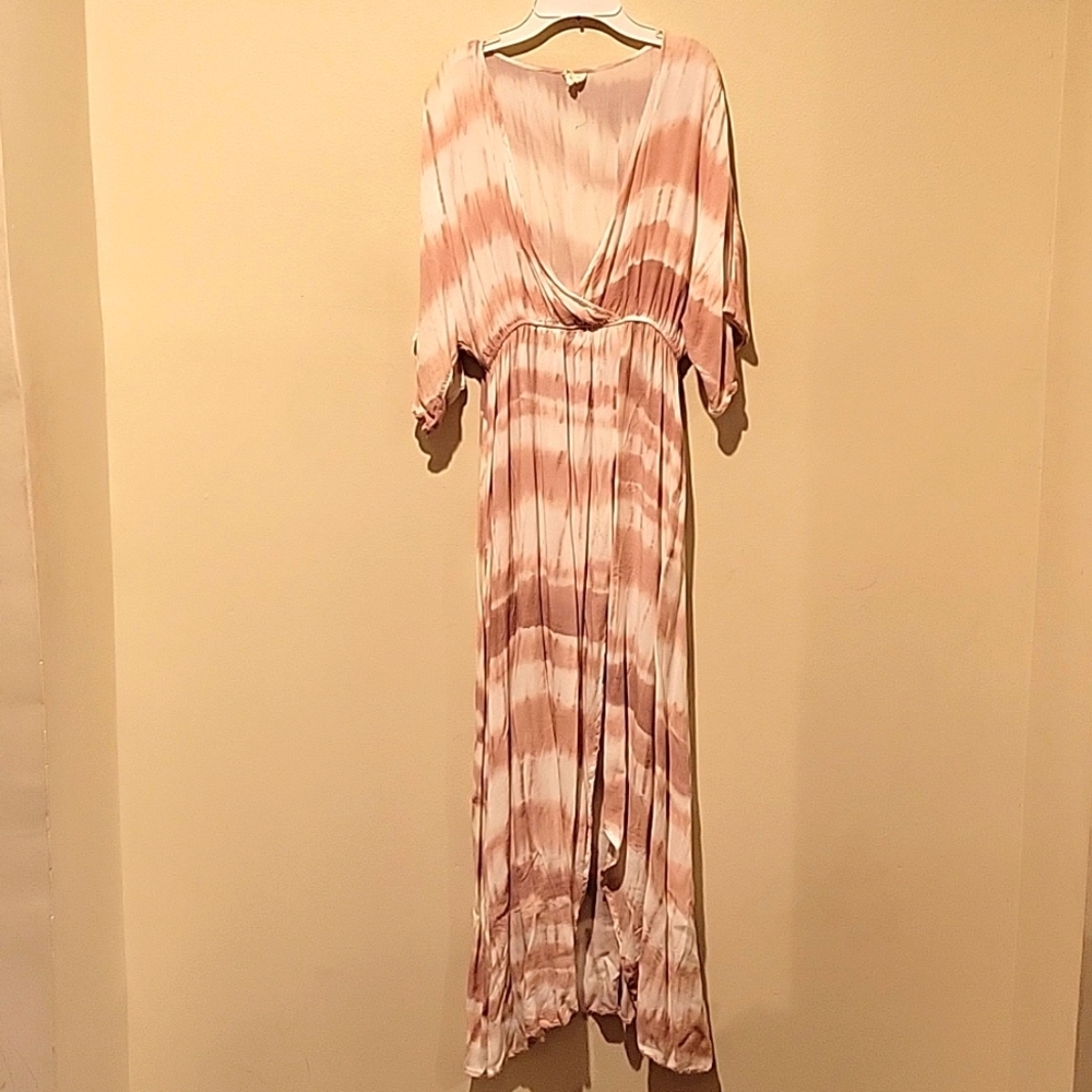 ❤️ SURF GYPSY TIE DYE SWIM COVER-UP DRESS, MEDIUM